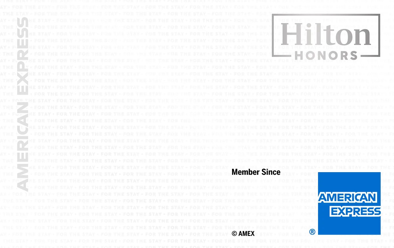 Hilton Honors American Express Card 卡面