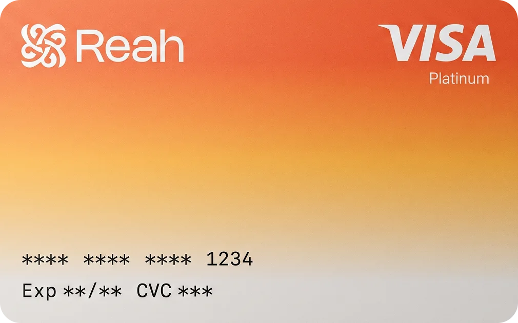 Reah Corporate Cards 卡面