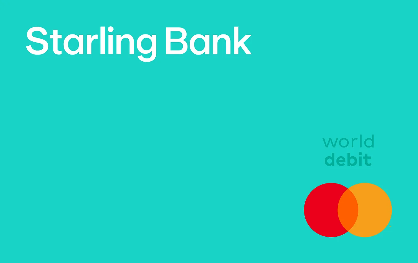 Starling Bank Debit Card 卡面