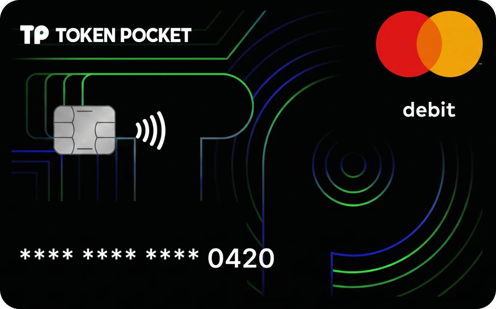 TokenPocket Card Visa Debit 卡面